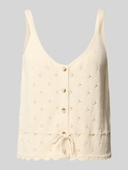 regular fit tanktop van puur katoen model 'PUKA' van PIECES Beige - 48