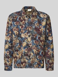 Regular Fit Hemdjacke im Allover-Look mit Kentkragen von Les Deux - 32