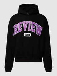Hoodie mit Label-Stitching von REVIEW Schwarz - 40