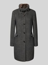 Regular fit lange jas met wol van Christian Berg Woman Selection - 47
