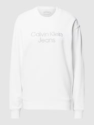 Sweatshirt met labelstitching van Calvin Klein Jeans Wit - 48