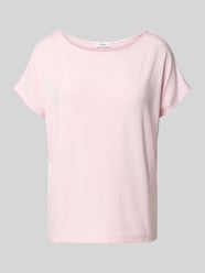 T-shirt o kroju loose fit z mieszanki wiskozy od s.Oliver RED LABEL Fuksjowy - 14