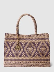 Torba shopper z zapięciem na magnes od Anokhi Fioletowy - 12