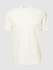 T-Shirt mit geripptem Rundhalsausschnitt von Tommy Hilfiger Weiß - 28