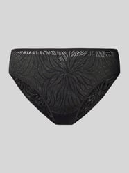 Slip mit semitransparentem Design von Calvin Klein Underwear Schwarz - 40