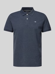 Regular Fit Poloshirt mit Logo-Stitching von Tom Tailor Blau - 14