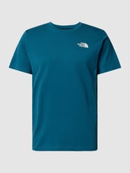 T-Shirt mit Label-Print von The North Face Blau - 17