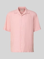 Koszula casual o kroju relaxed fit z mieszanki lnu i bawełny model 'RLXCLAY' od Selected Homme Fuksjowy - 15