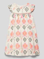 Mini-jurk met all-over motief van Happy Girls Rood - 43