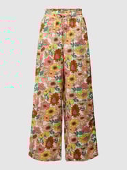 Stoffhose mit Allover-Muster von QS by s.Oliver Gelb - 31