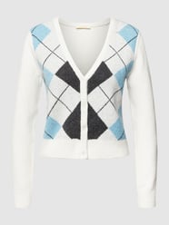 Strickjacke mit Strukturmuster von REVIEW Weiß - 38