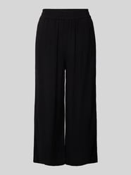 Wide Leg Stoffhose mit verkürztem Schnitt Modell 'VINSTY' von Pieces Schwarz - 20