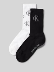 Socken mit elastischem Rippenbündchen im 2er-Pack von Calvin Klein Jeans Weiß - 17