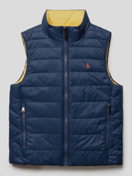 Wendeweste in Stepp-Optik von Polo Ralph Lauren Kids Blau / Türkis - 32