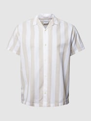 PLUS SIZE Freizeithemd mit Streifenmuster Modell 'SUMMER' von Jack & Jones Plus Beige - 25