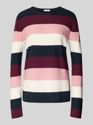 Regular Fit Strickpullover aus Baumwoll-Viskose-Mix von Tom Tailor Pink - 25