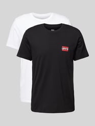 T-Shirt aus reiner Baumwolle im 2er-Pack von Levi's® Schwarz - 26