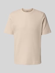Regular Fit T-Shirt mit Waffelmuster von ONLY & SONS Beige - 6