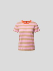 T-Shirt mit Streifenmuster von Jumper1234 Rot - 4