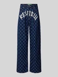 Superbaggy Fit Jeans mit Label-Print von REVIEW Blau - 35