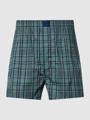 Boxershort met tartanruit en elastische band van Götzburg Wäsche Groen - 16