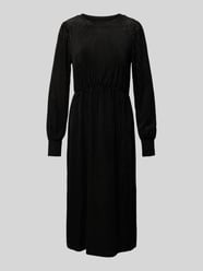 Midikleid mit Strukturmuster von Christian Berg Woman Selection Schwarz - 24