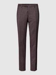 Regular Fit Bundfaltenhose mit Label-Detail Modell 'Paco' von CG - Club of Gents Rot - 6