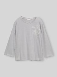 3/4-Shirt aus reiner Baumwolle mit abgerundetem Saum von Tom Tailor - 40
