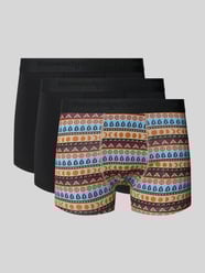 Boxershort met band met label in een set van 3 stuks van Knowledge Cotton Apparel - 38