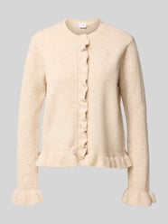 Regular Fit cardigan met ronde hals model 'Jacia' van VILA Beige - 33