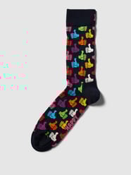 Socken mit Allover-Muster Modell 'Thumbs Up' von Happy Socks Blau - 9