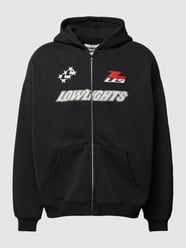 Sweatjacke mit Label-Print von Low Lights Studios Schwarz - 37