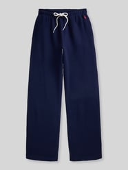 Spodnie dresowe z szerokimi nogawkami z mieszanka bawełny z wyhaftowane logo od Polo Ralph Lauren - 24