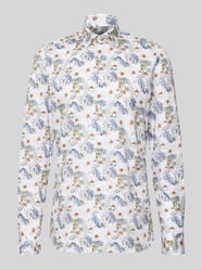 Koszula biznesowa o kroju slim fit z mieszanki bawełny z bardzo długim rękawem od OLYMP Level 5 - 48