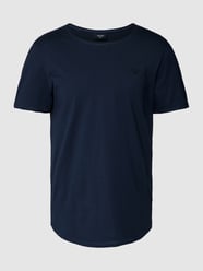 T-Shirt mit geripptem Rundhalsausschnitt Modell 'Cliff' von JOOP! Jeans Blau / Türkis - 25
