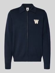 Kardigan w dzianinowym wyglądzie o kroju regular fit model 'Tay' od Wood Wood - 3