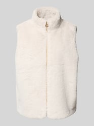 Regular fit gilet van teddypluche van s.Oliver BLACK LABEL Beige - 40