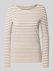 Regular Fit Langarmshirt aus Baumwoll-Modal-Mix von Oui - 37