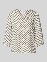 Bluzka o kroju relaxed fit z dekoltem w serek od COMMA - 33