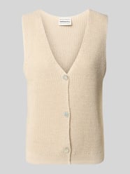 Strickweste mit V-Ausschnitt von P&C* curated by Anna Schürrle Beige - 16