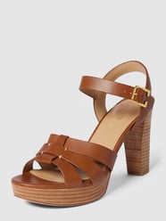 Sandaletten aus Leder mit Dornschließe Modell 'SOFFIA' von Lauren Ralph Lauren Braun - 23