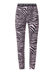 Sportleggings mit Zebramuster von LIU JO SPORT Rosa - 43