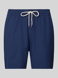 Badehose mit elastischem Bund Modell 'TRAVELER' von Polo Ralph Lauren Underwear Blau - 3