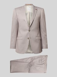 Slim Fit Anzug mit Reverskragen und Bügelfalte von ROY ROBSON Beige - 21