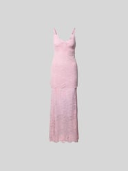Maxi jurk met naadritssluiting van Rabanne Fuchsia - 31