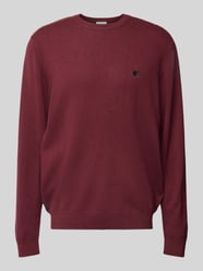 Gebreide pullover met labelstitching, model 'MADISON' van Carhartt Work In Progress Bordeaux - 16