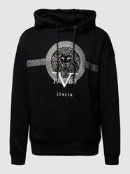 Hoodie mit Label-Motiv-Print Modell 'Armando' von 19V69 Italia Schwarz - 28