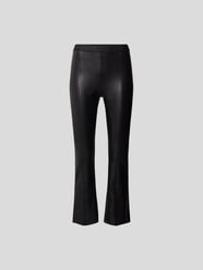 Bootcut Hose in Leder-Optik von Wolford Schwarz - 26