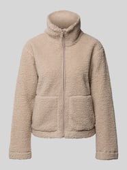 Regular Fit Teddy-Jacke mit seitlichen Eingrifftaschen Modell 'MEGAN' von Only Beige - 3