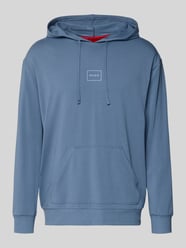 Bluza z kapturem krój regular fit z Mieszanka bawełny Model 'LAZE' od HUGO - 17